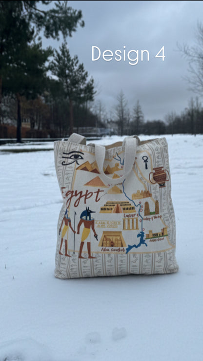 Egyptian Tote Bag- Design 4